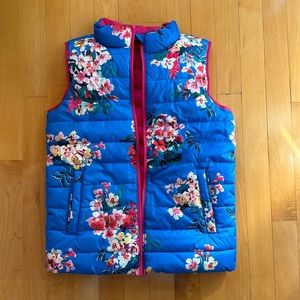 Reversible girls puffer vest